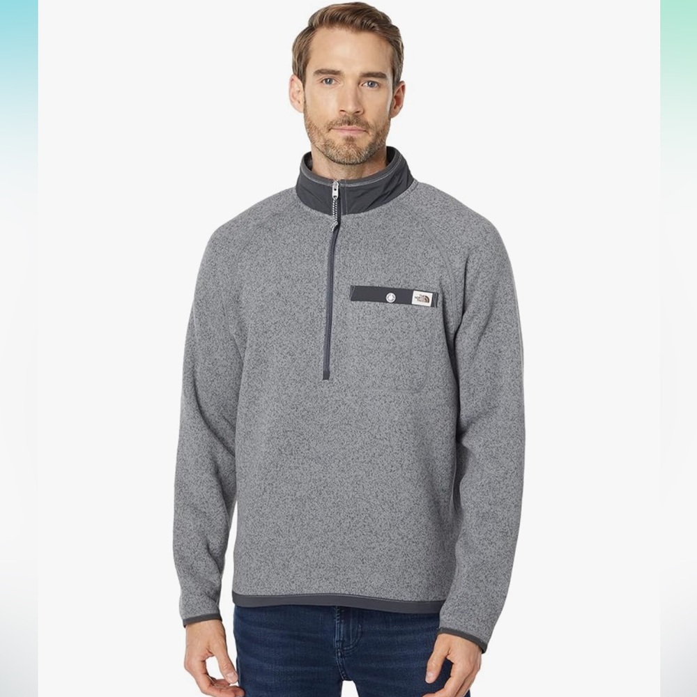 The North Face Men's Long-Sleeve Heavyweight Fleece Knit Quarter-Zip Pullover M